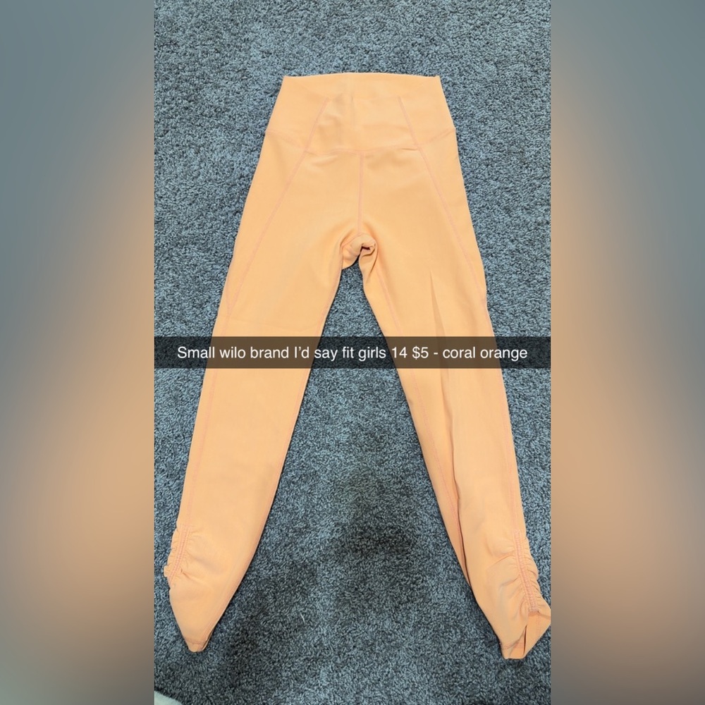 Vibrant Orange Kids Leggings